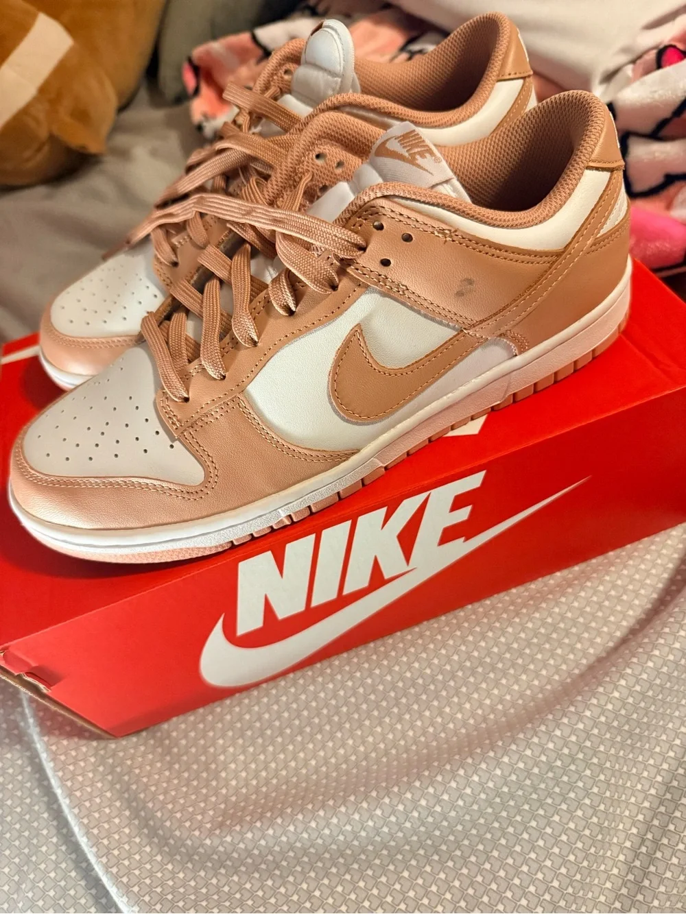 Nike Dunk low in color Rose Whisper
